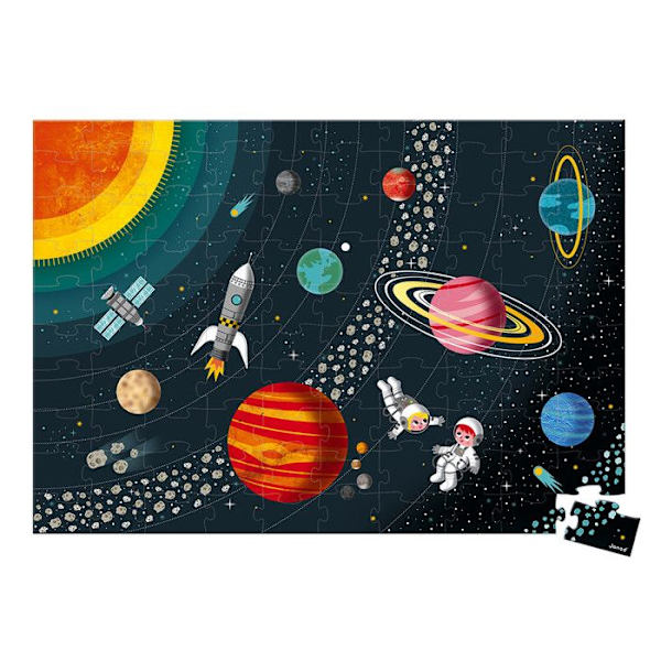Janod Solar System 100 bitars pussel - För barn från 5 år och uppåt