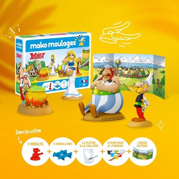 Mako Moulages - Astérix Sæt - 4 forme Flerfärgad
