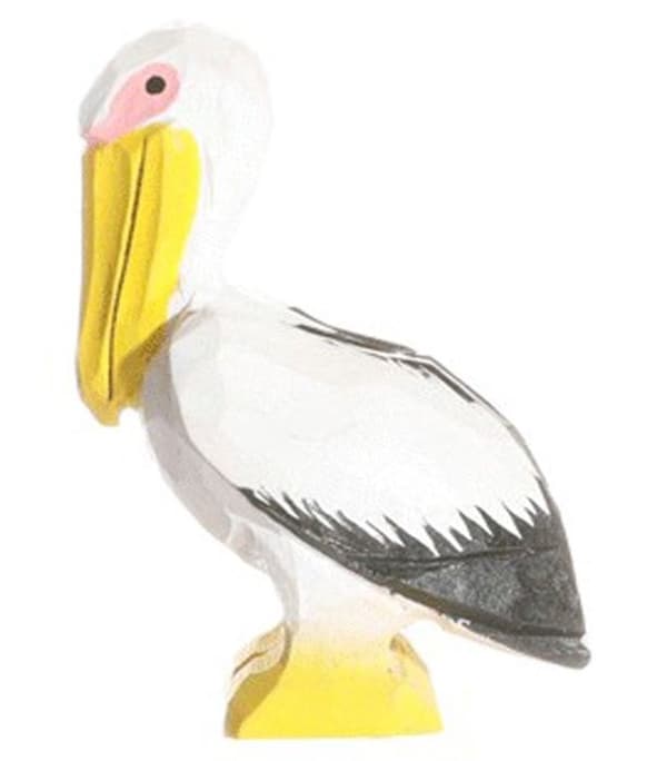 Wudimals - Pelikan Figur - K-PLAY Vit