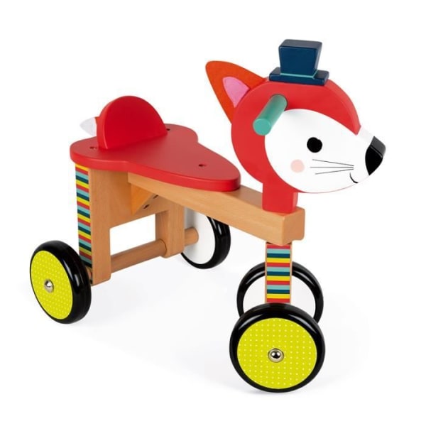 Fox Baby Forest träåk - JANOD - Utvecklar motorik och balans - För barn från 1 år