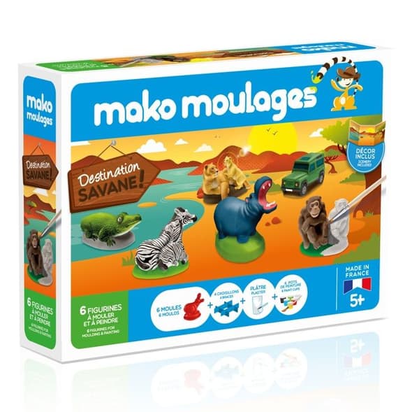 Mako Moulages - Savanne 6 forme Röd