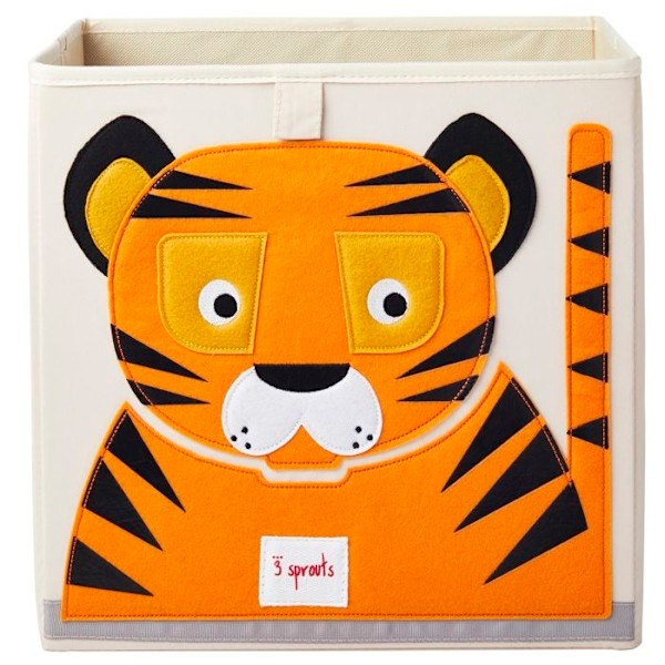 3 Sprouts - Tiikerin säilytystu cube - ELEMENTIT KIDSeille Orange