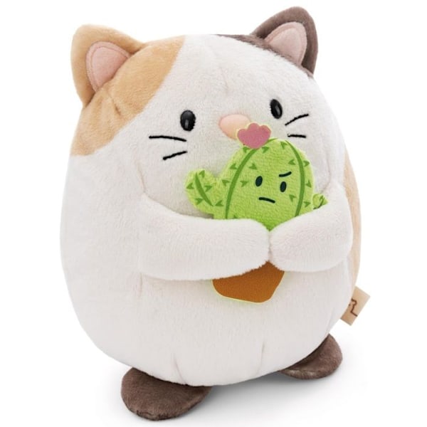 Angy cat 27 cm med kaktus - Big Friends Collection Mymochi Beige