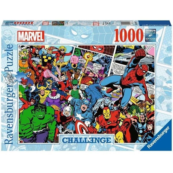 1000 bitars pussel - Ravensburger - Utmaningspussel Marvel - Blandat - Från 14 år Flerfärgad