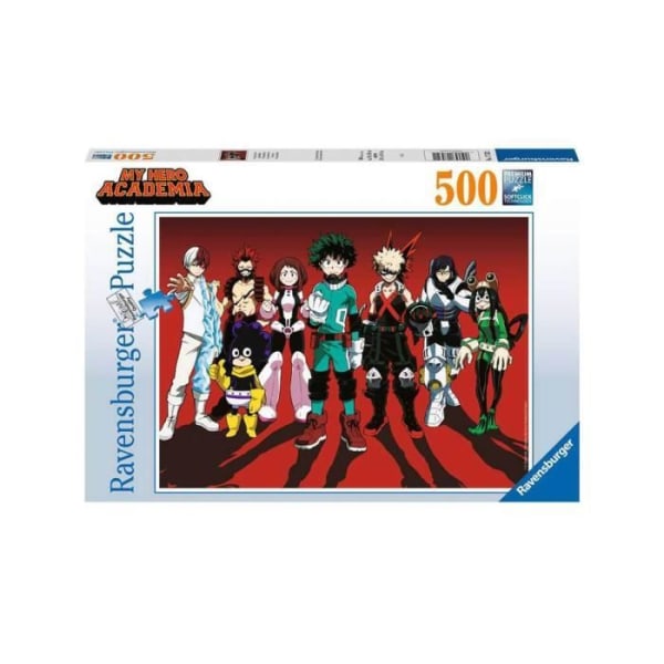 Palapeli 500 palaa - Ravensburger - My Hero Academia - Sarjakuvat ja animaatiot - Vähimmäisikä 10 vuotta Enfärgad