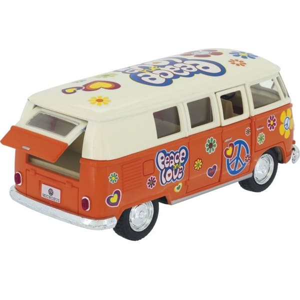 Miniature køretøj - ULYSSE - VW Combi orange - 1:32 - Retro - Åbne døre Orange