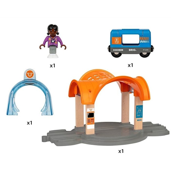 BRIO World Gare Smart Tech Sound - Tarvike puiselle junaradalle - Ravensburger - Sekoitettu 3-vuotiaasta alkaen Orange