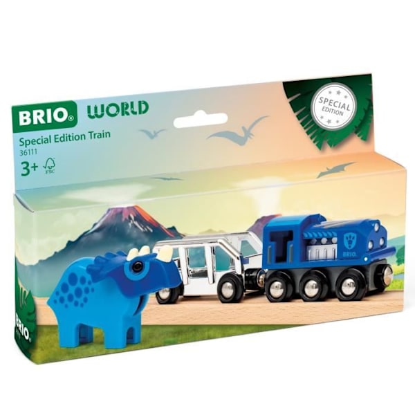 BRIO 36111 Tåg Specialutgåva, Tågbana i trä, för barn från 3 år, BRIO World, Ravensburger Blå