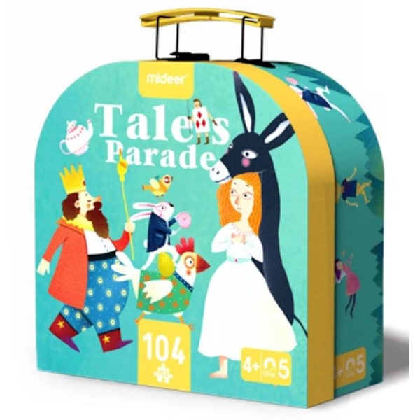 Mideer - My Suitcase Puzzle Tales 104 st - BYXA Blå