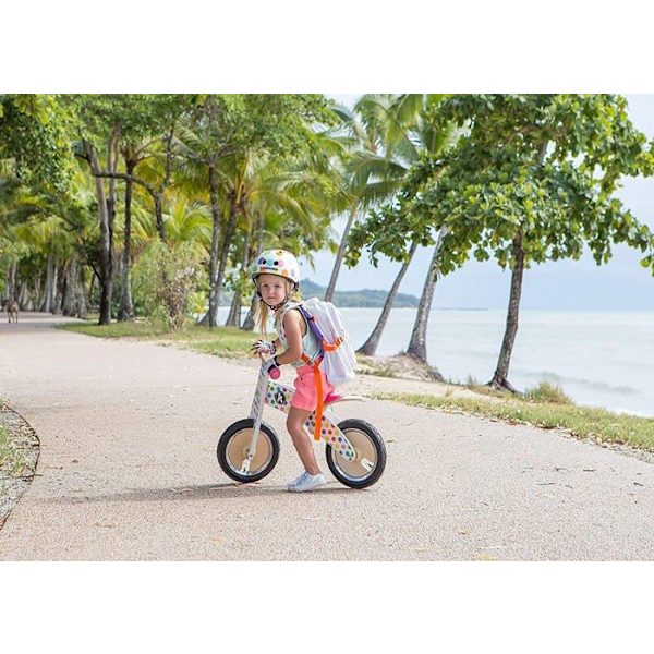 Kiddimoto - Pastell Dotty MEDIUM handskar Rosa