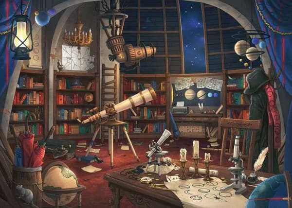 Puzzle Escape Astronomisk Observatorium Ravensburger 759 brikker Svart