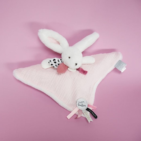 Doudou ja Yhtiö - Doudou Pupujussikka -25 cm - Valkoinen/Ruusukkainen