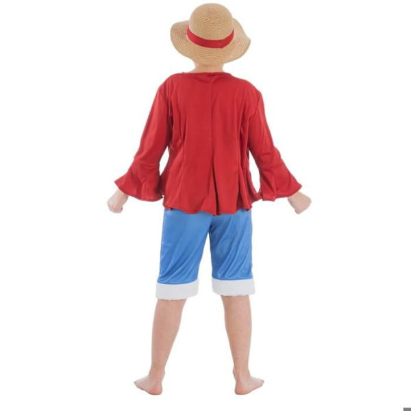Luffy One Piece kostym för pojkar 7-8 år (128 cm) Flerfärgad 9-10 år gammal