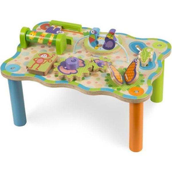 Viidakon Aktiviteettipöytä - MELISSA & DOUG - Interaktiivinen lelu lapsille - Ulkona Flerfärgad