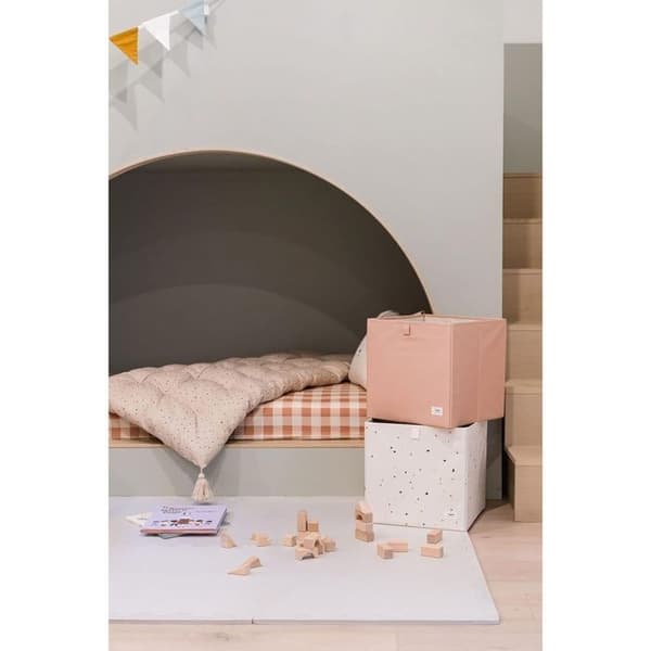 3 Sprouts - Enfärgad förvaringskub lera - ELEMENTS FOR KIDS Ros