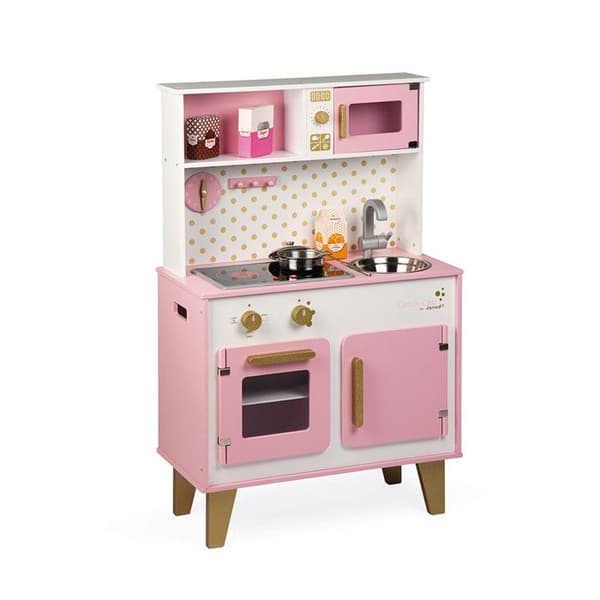 Stort Køkken Candy Chic, 6 Tilbehør Ros