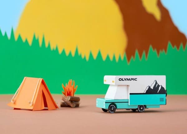 Candylab Toys - Olympisk Camper Bil - DAM Blå