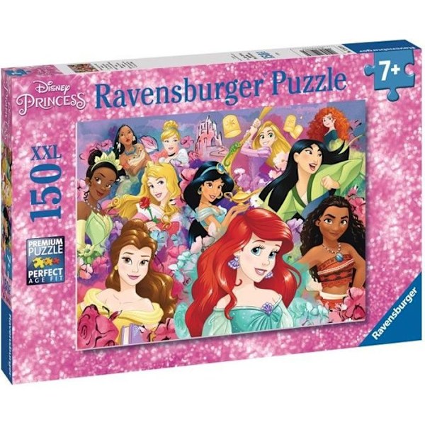 Palapeli Disney Prinsessat 150 palaa XXL Ravensburger - Unelmat toteutuvat - Lapsille 7-vuotiaille ja vanhemmille