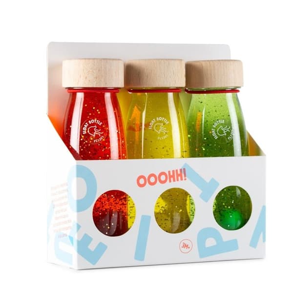 Petit Boum - 3 sensoriska flaskor Twilight - COOL KIDS PROJECT Apelsin