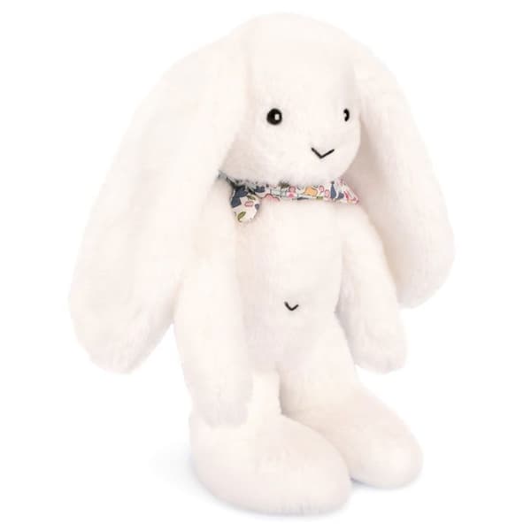 Lapin Fleurette - Valkoinen 35 cm - DOUDOU ET COMPAGNIE - PEHMOSET/Doudous - Beige - Polyesteri Hvid