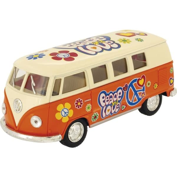 Miniature køretøj - ULYSSE - VW Combi orange - 1:32 - Retro - Åbne døre Orange