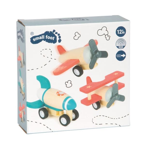 SMALL FOOT 11884 VINDUPPLAN SET MED TRE STORA PLAN, I LÅDA