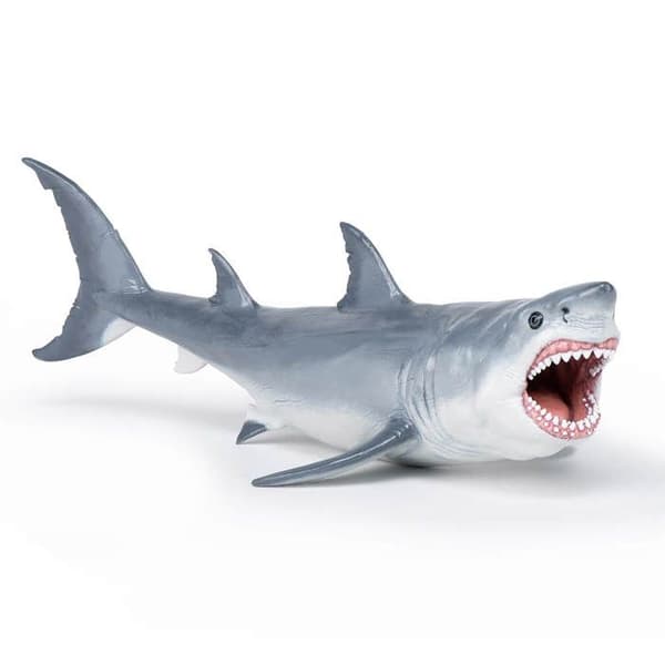 Præhistorisk figur: Megalodon Enfärgad