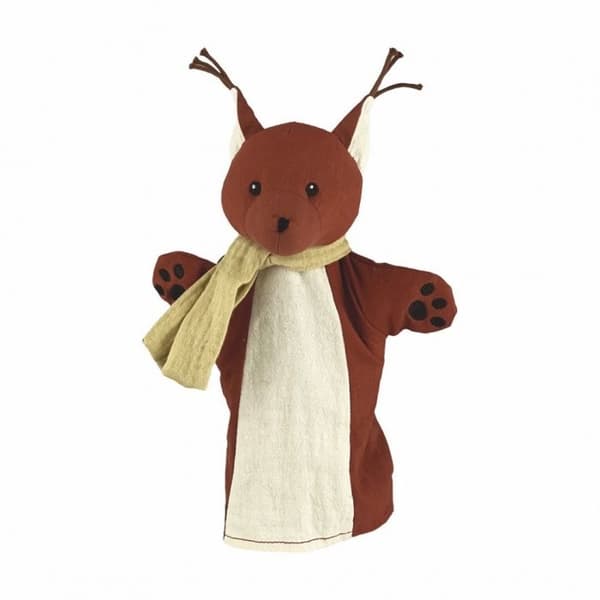 - Nukke Orava Brun, vit och beige