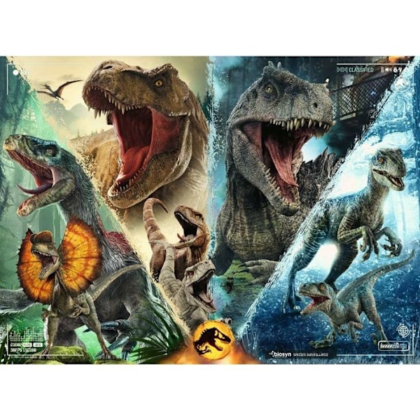 Ravensburger - Jigsaw Puzzle Dino Jurassic World 3 100 st XXL Blå