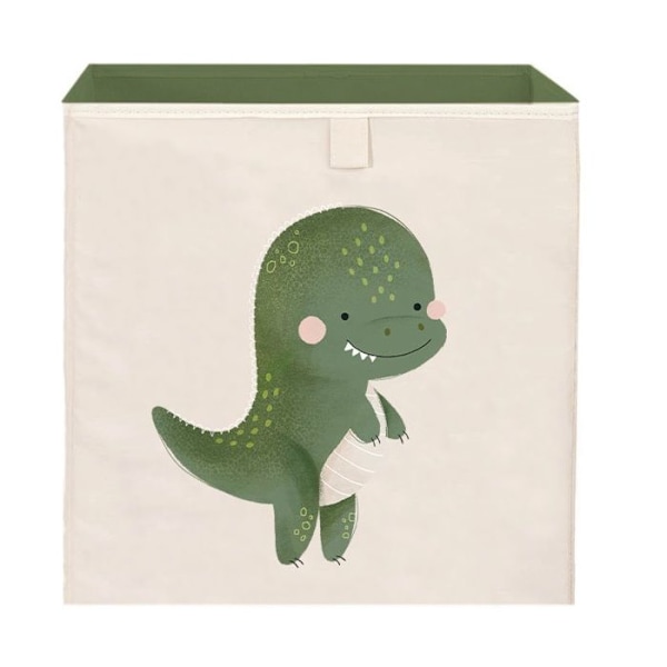 Sassi Junior - Cracky the dinosaur square förvaringslåda Grön
