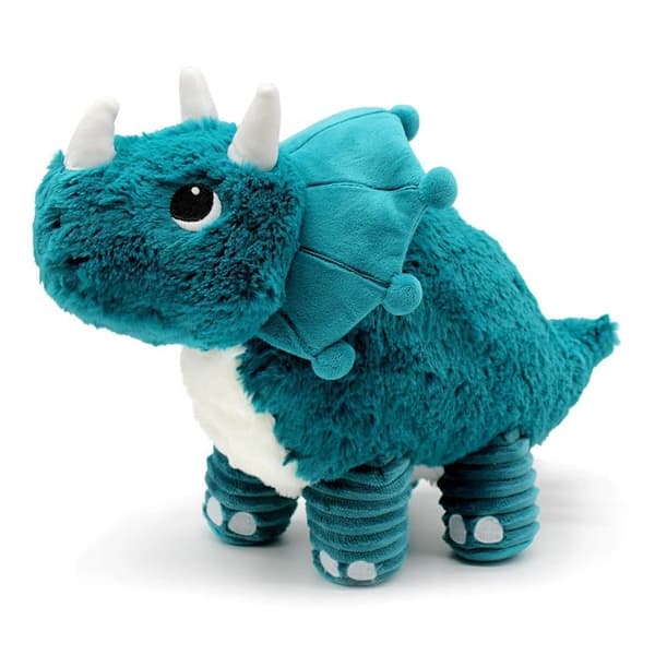 Les Déglingos - Äidin ja vauvan triceratops-pehmolelu - GLOBE TROTOYS Blå