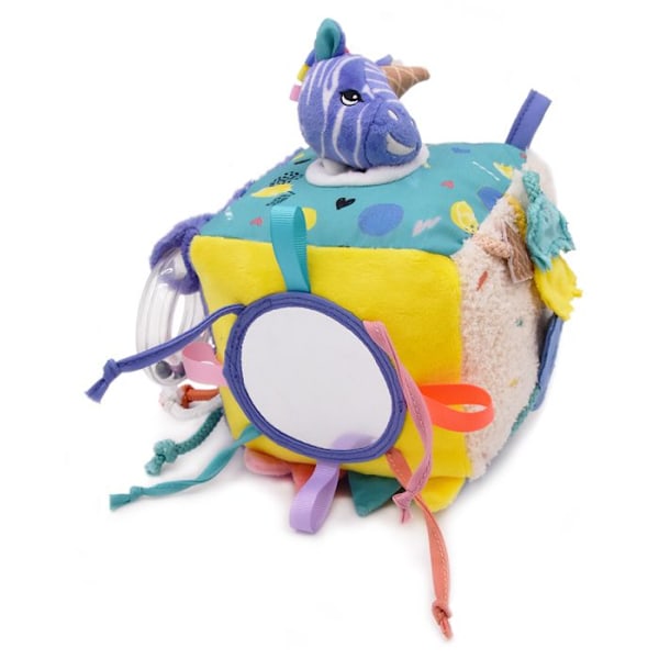 Toimintakuutio - Les Déglingos - Kiprokos -sebralle - Violetti - 14x14x14 cm - Vauva Lila