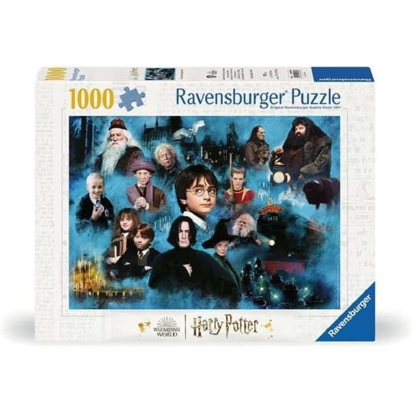 Pussel - RAVENSBURGER - Harry Potters Magiska Värld - 1000 bitar - 70 x 50 cm - Reflexfri Vit