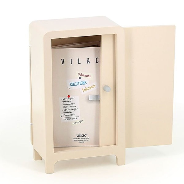 Vilac - Puinen logiikkapeli Le Frigo Beige