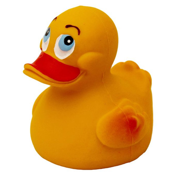 LANCO Duck Bath Toy - Naturgummi - Gul - Från födseln