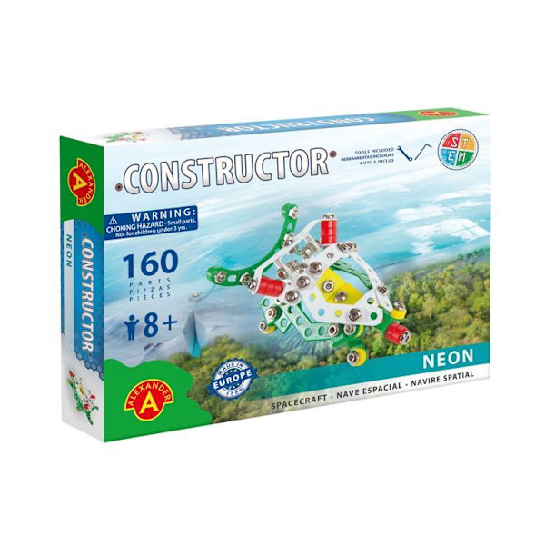 Alexander Toys - Constructor Neon - Rymdfärja Flerfärgad