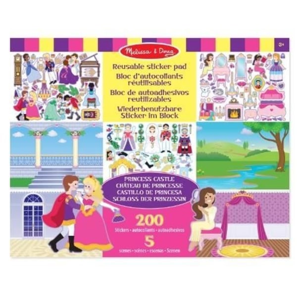 Tarrat - Uudelleenkäytettävien tarrojen kokoelma - Prinsessalomakstätte - MELISSA & DOUG