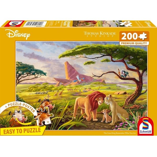 Puzzle 200 kpl Le Roi Lion - Orange