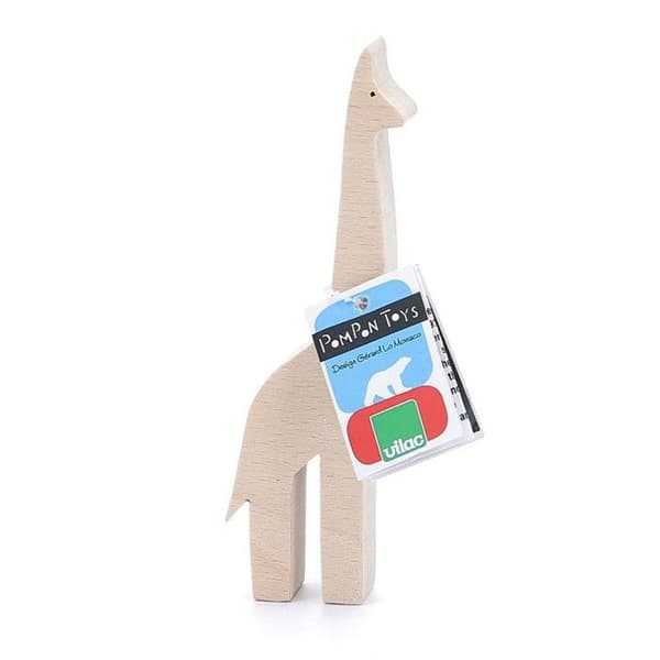 Giraf Pompon - 4 x 13,7 x 2 cm - Beige Beige