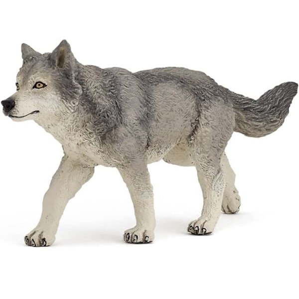 She-Wolf Figurine - PAPO - LA VIE SAUVAGE - Grå - För barn från 3 år Flerfärgad