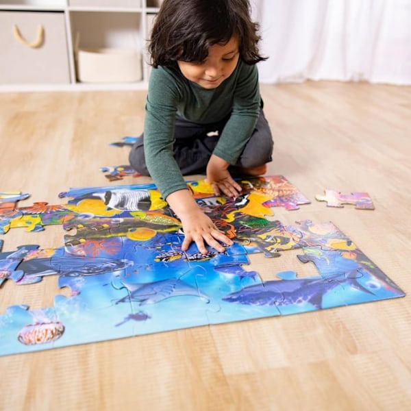 Pussel - Melissa & Doug - Under havet - 48 bitar - Djur - Barn