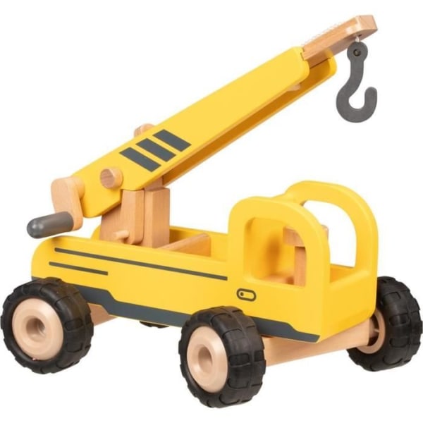 Goki träkran 28 cm gul Gul