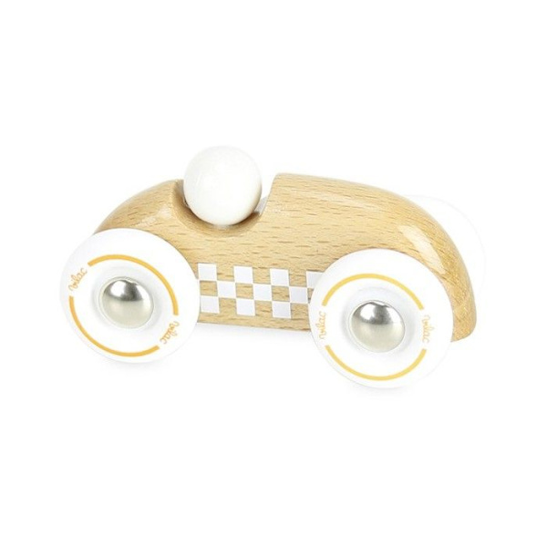 Vilac - Mini Rallye Checkers naturligt trä Beige