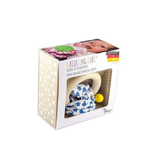 Little Big Things - Hochet Doudou Bib0+ blå - ELEMENTS FOR KIDS GMBH Blå