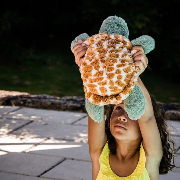 Bamsevarmer Skildpadde COSY PLUSH - SOFRAMAR Grön