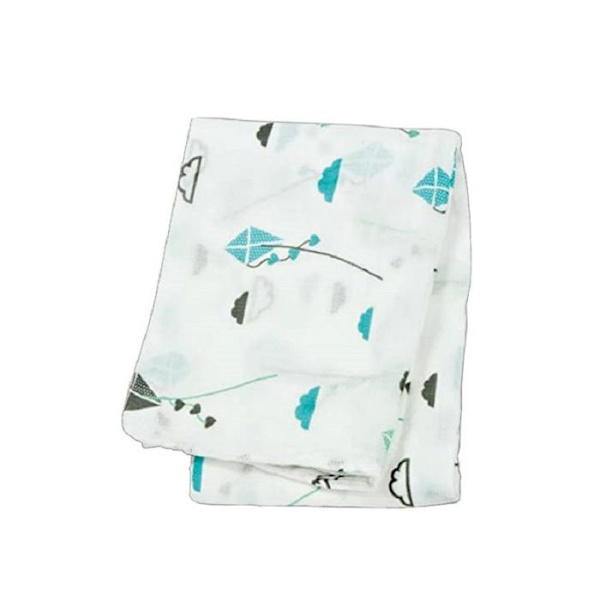 Lulujo - Bambu swaddle - Blå drake - ELEMENT FÖR BARN Blå