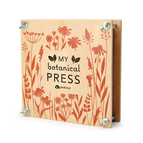 Presse-fleurs - Tender Leaf Toys - Ma Presse Botanique - Puuta - 21x21x6,5 cm - 3 vuotta ja enemmän Beige