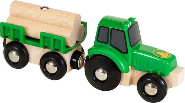 BRIO World Traktor og Trailer - Tilbehør til trætogkredsløb - Blandet fra 3 år Grön