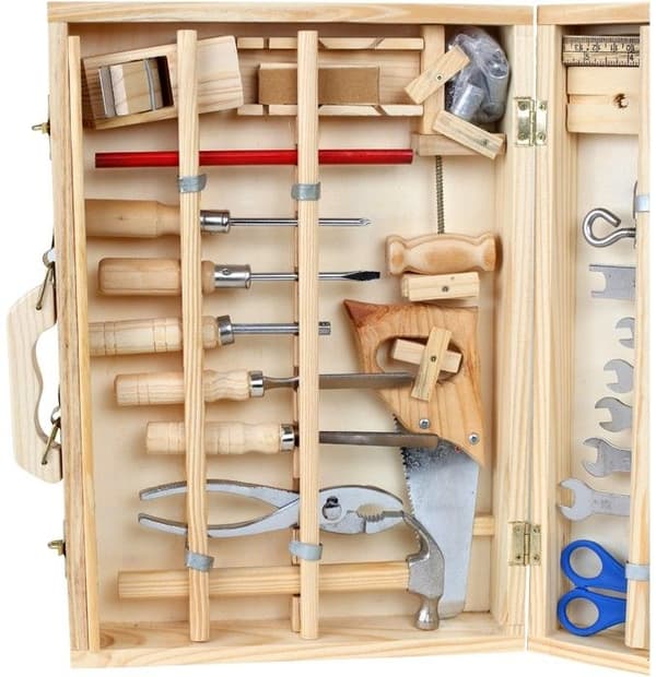 Deluxe værktøjskasse beige