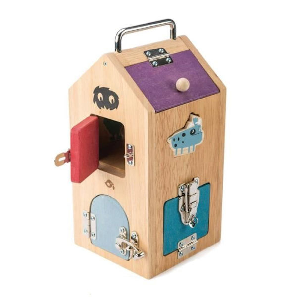 Kantava lukollinen laatikko junior näytteille 8 ovea - Tender Leaf Toys - Monivärinen - Valkoinen Flerfärgad
